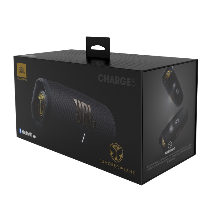 JBL Charge 5 Tomorrowland Edition - Black - Portable Waterproof Speaker with Powerbank - Detailshot 2 image number null